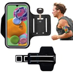 Sport Running Armband Case for Samsung Galaxy A90/22 5G/A12/A02S/S20 FE 5G/A32 5G/A52 5G/A72 5G/M32/M12/S21 FE 5G/M02/M02S Adjustable Design for Biking Running Jogging Walking Hiking Workout