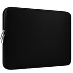 Snygg 14-tums Laptopväska - Svart Datorväska för Macbook - Slank Design med Skyddande Vaddering
