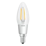 Osram LED Star+ 4w SES E14 Clear LED Filament Candle Bulb Glow Dim 2000K - 2700K