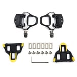 DaTun648 Cycling Bike Pedals, Cycling Road Bike Bicycle Self-Locking Pedals for SHIMANO SPD SL Road Bike Clipless Pedals for Road Bike (Color : Black)