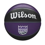 Wilson Ballon de Basket, NBA TEAM TRIBUTE, SACRAMENTO KINGS, Extérieur, caoutchouc, taille : 7