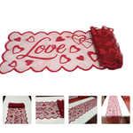 1pc proposal table romantic tablecloth Valentines Day table linens Happy o