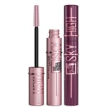 Maybelline Lash Sensational Sky High Mascara Bundle - Black and Burgundy Haze