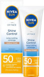 Nivea Sun Crème matante de peau de couleur de peau de nivellement de visage avec la protection élevée, Spf 50, 50 ml