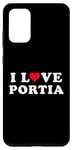 Coque pour Galaxy S20+ I Love Portia Nom assorti pour petite amie et petit ami Portia