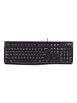 Logitech K120 Corded Keyboard - BEL - Tastatur - Belgisk - Sort