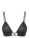 Unlined Triangle Lingerie Bras & Tops Soft Bras Bralette Black Calvin Klein