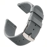 Bofink® Nordic Nylon Strap for TicWatch C2 Rose Gold - Grey