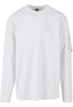 Urban Classics Men's Sleeve Pocket Longsleeve T-Shirt, White, XXXXX-Large
