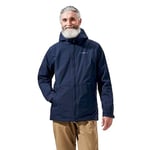 Berghaus Men's Deluge Pro Insulated Waterproof Shell Jacket | Adjustable | Durable Coat | Rain Protection, Blue, XS