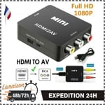 Mini HDMI VERS RCA AV / CVSB L / R HD 1080p VG A2HDMI + Cable Adapter