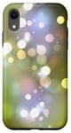 Coque pour iPhone XR Vert lumières jaunes brouillard étoiles