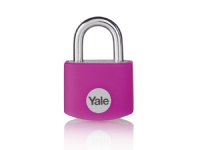 Yale YE3B/38/119/1/P, Konventionellt hänglås, Tangentlås, Lika låsning, Rosa, Gjuten aluminium, Härdat stål