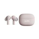 Sudio A1 Pro In-Ear True Wireless ANC Hodetelefon Rosa 7350071382868
