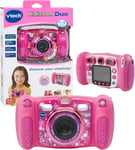 VTech KidiZoom Duo Camera 5.0 Pink 2 lenses touch of a button and capture photos