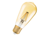 OSRAM Vintage 1906 LED CLAS ST - LED-glödlampa med filament - form: ST64 - klar finish - E27 - 2.8 W (motsvarande 21 W) - klass F - varmt vitt ljus - 2400 K