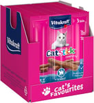 Vitakraft Cat-Stick - Friandise pour Chat au poisson riche en Oméga-3 - 10 x 3 sticks