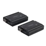 StarTech.com Extendeur KVM 4K HDMI Fibre Optique - Extender Commutateur Console KVM HDMI Video & USB - jusqu'à 300m (MultiMode) - 2 Modules 10G MMF SFP+ - Kit Extension KVM (TX/RX) (SV565FXHD4KU)