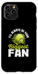 Coque pour iPhone 11 Pro Je serai toujours ton plus grand fan : joueur de tennis, entraîneur, papa, maman