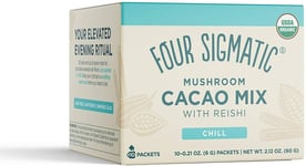 Four Sigmatic Mushroom Cacao Mix with Reishi 10 Packets, USDA Organic