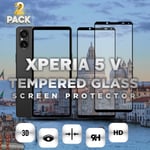 2.pack Sony Xperia 5 V - Härdat Glas 9H - Super kvalitet 3D Skärmskydd