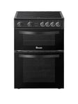 Swan Sx16730B 60Cm Wide Double Oven Electric Cooker With Ceramic Hob - Black