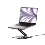 ALOGIC Elite Power Laptop Stand with Wireless Charger Svart