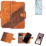 Mobile Phone Sleeve for Nokia C3 Wallet Case Cover Smarthphone Braun 