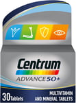Centrum Advance 50+ Multivitamin & Mineral Tablets, 24 essential nutrients D, 30