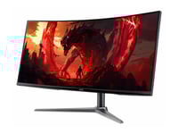 Acer Nitro Ed340cu S3bmiipx - Ed0 Series - Led-Skärm - Spel - Böjd - 34" - 3440 X 1440 Uwqhd @ 180 Hz - Va - 250 Cd/M² - 4000:1 - Hdr10 - 1 Ms - 2Xhdmi, Displayport - Högtalare - Svart