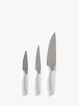 John Lewis ANYDAY Soft Grip Stainless Steel Kitchen Knife Set, 3 Piece