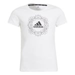  Adidas Girl GFX Tee 1 T-skjorte Hvit