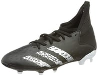 adidas Predator Freak .3 FG J Soccer Shoe, Core Black FTWR White Core Black, 1.5 UK