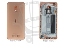 Genuine Nokia 6 TA-1021 Dual Sim Copper Rear / Battery Cover - 20PLEMW0016