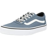 Vans Ward Canvas, Sneaker, Bleu ((Checker Lace) Blue Mirage/White), 37 EU