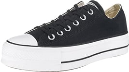 Converse Women's CTAS Lift Ox 560250c Low-Top Sneakers, Black (Black/Garnet/White 001), 7.5 UK (41 EU)