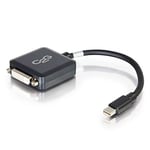 C2G 20CM Mini DisplayPort Male to DVI-D Single Link Female Adapter Black, Full HD Mini DP or Thunderbolt Compatible with Apple MacBook, Mac Mini, Mac Pro, Microsoft Surface Pro, Dell XPS and More