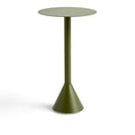 HAY - Palissade Cone Table High Ø 60, Olive - Grön - Småbord och sidobord utomhus - Metall