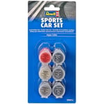 Revell Acrylic Paint Set Sports Car Colours 6 Pack in Black, Red, Aluminium