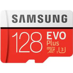 UHS-I (U3) Classe de Samsung Carte Mémoir 128GB EVO plus microSDXC 100MB