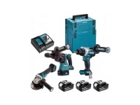 Makita verktøysett 18V DLX3157TJ (DDF486 + DGA506 + DHR243) 3x5,0Ah 2x MAKPAC