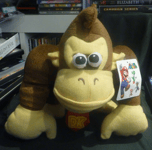 NEW Donkey Kong Plush Toy 2012 Genuine Nintendo Super Mario GENUINE  with DK Tie