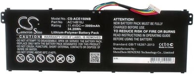 Batteri AC14B18J for Acer, 11.4V, 3000 mAh