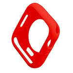 Coque de Protection Antichoc en TPU Souple et résistant aux Chocs pour iWatch Apple Watch Series 7 Noir 41 mm Flexible TPU Ultra Mince léger Pare-Chocs Film de Protection Montre (Grand Rouge)