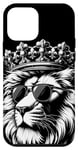 Coque pour iPhone 12 mini Lion Jungle Royal Crown The Soul of Wilderness Animal Funny