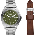 Fossil Mens Privateer Watch and Strap Gift Set BQ2795SET