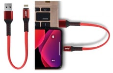 UNIQ Laddkabel USB till Lightning Fast Charge 20cm Röd