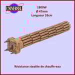 Résistance chauffe-eau stéatite 1800W - MONO/TRIPHASE - Diam 47mm