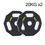 Barbell Plates Steel A Pair 2.5KG/5KG/10KG/15KG/20KG/25KG Olympic Weights 50mm/2inch Center Weight Plates For Gym Home Fitness Lifting Exercise Work Out Man and Woman (Color : 20KG/44lb x2)