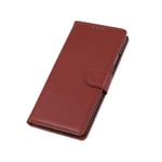 HAOYE Case for Realme X50 5G Case, Wallet Folio Book [Stand View/Card Slot] Shockproof Premium Leather Filp Cover for Realme X50 5G with Magnetic/Holder, Brown